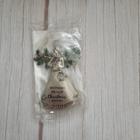 Ganz  Angel Wishing You The Joy of Christmas Miracles Ornament - Picture 3 of 4
